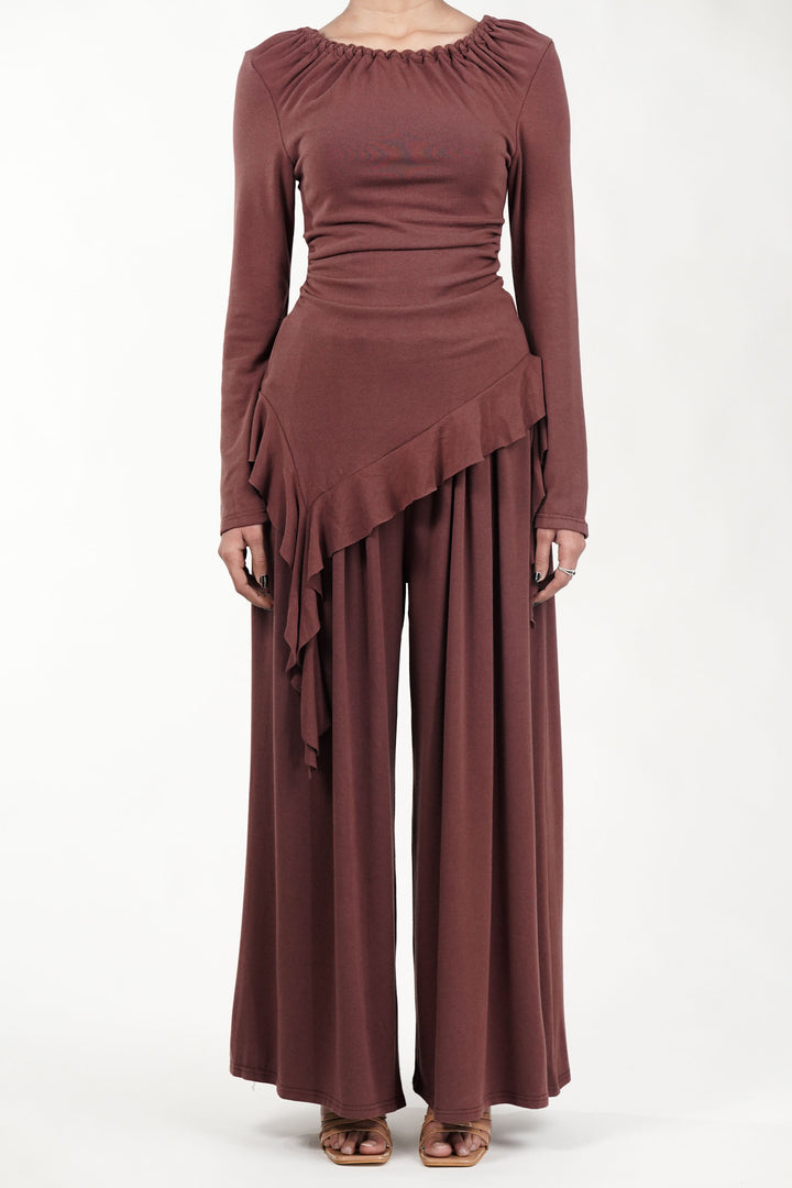 Rust Reverie Frilled Co-Ord