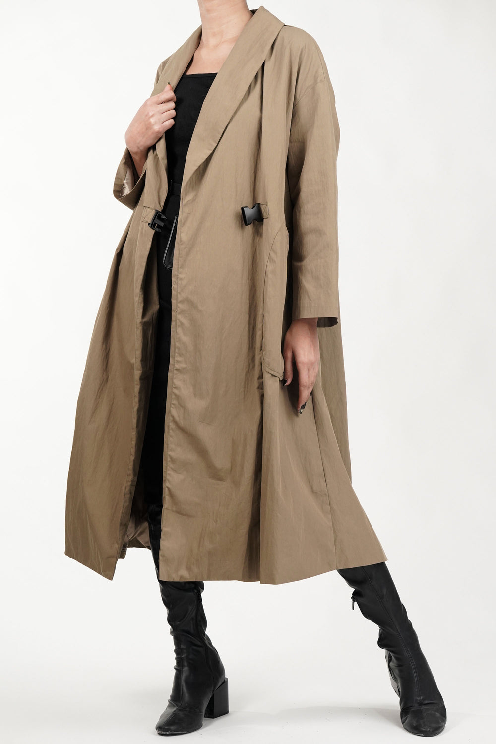 Long trench coat for women