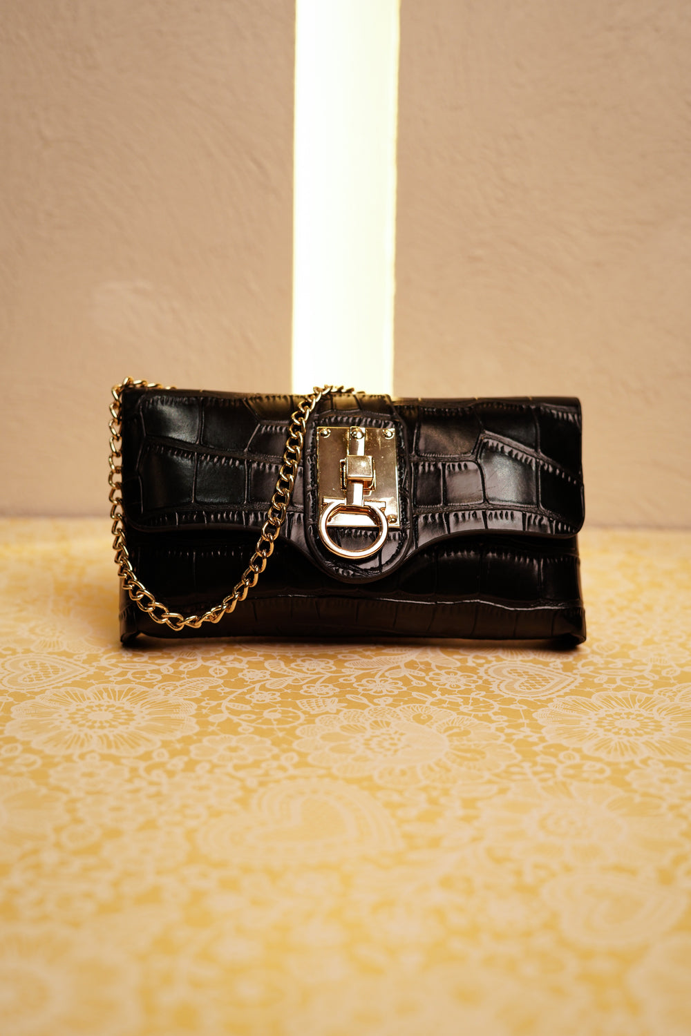 Fashionably Styled Waist Belt Bag Featuring the Noir Trek Aesthetic