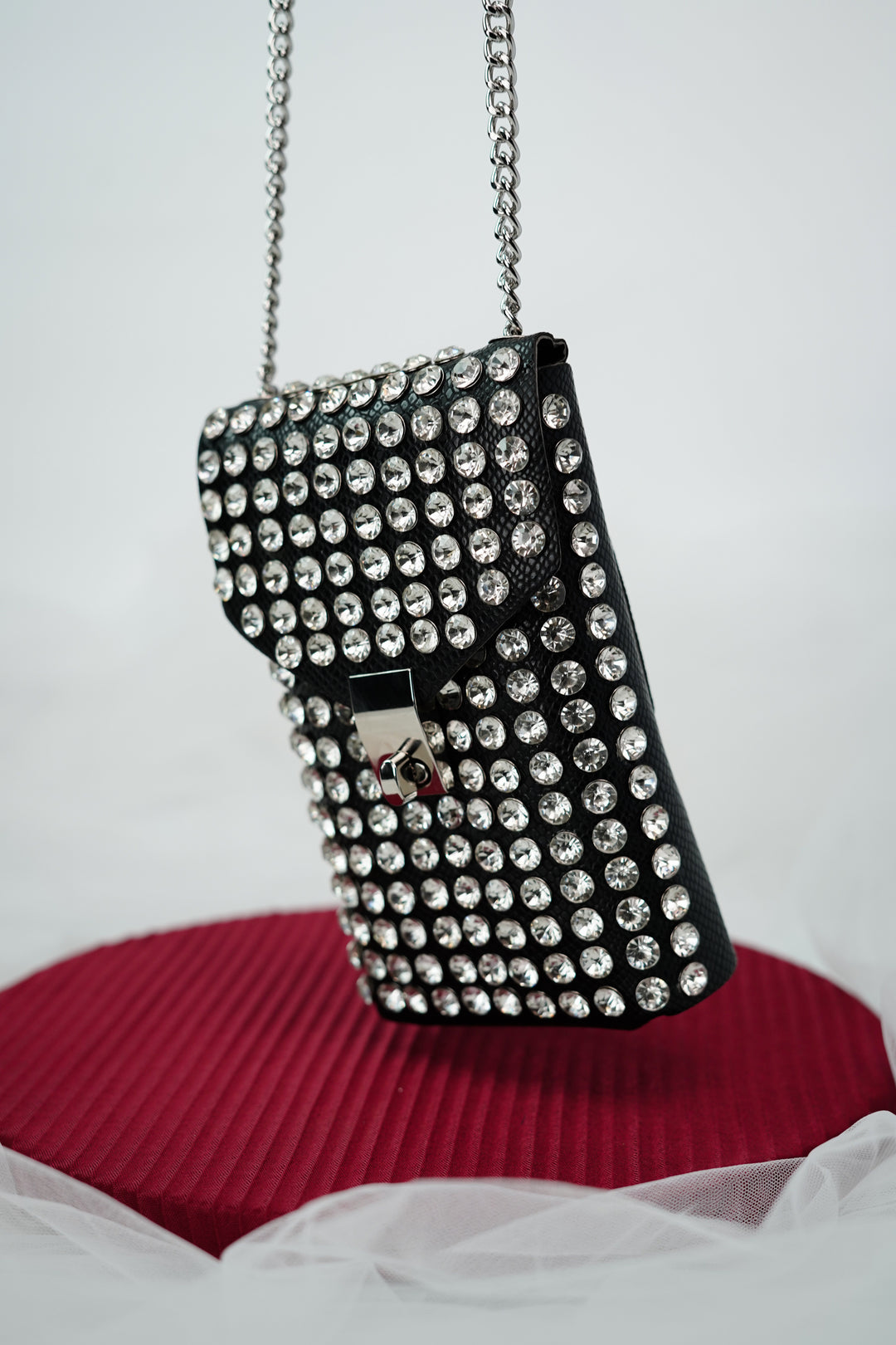 Edgy Rhinestone Belt Bag for Everyday Style