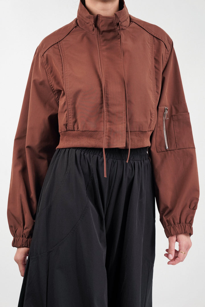 Rustique Cropped Bomber Jacket