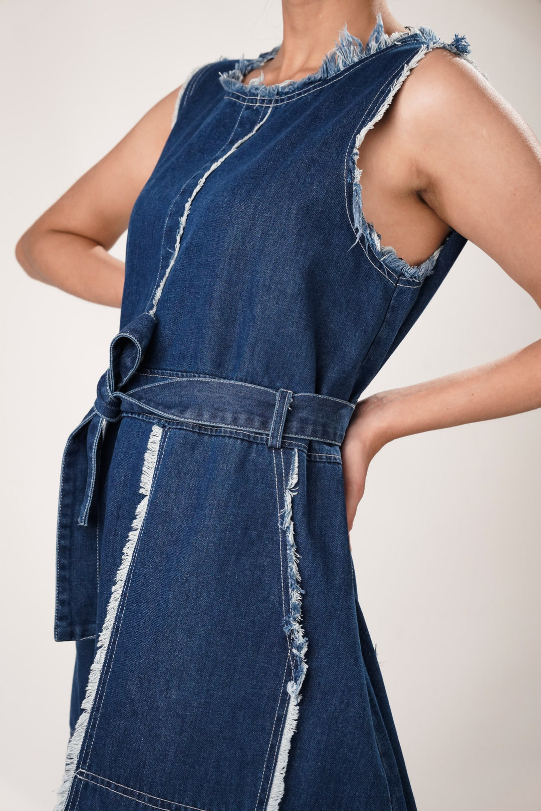 Stylish Edge Blue Denim Dress