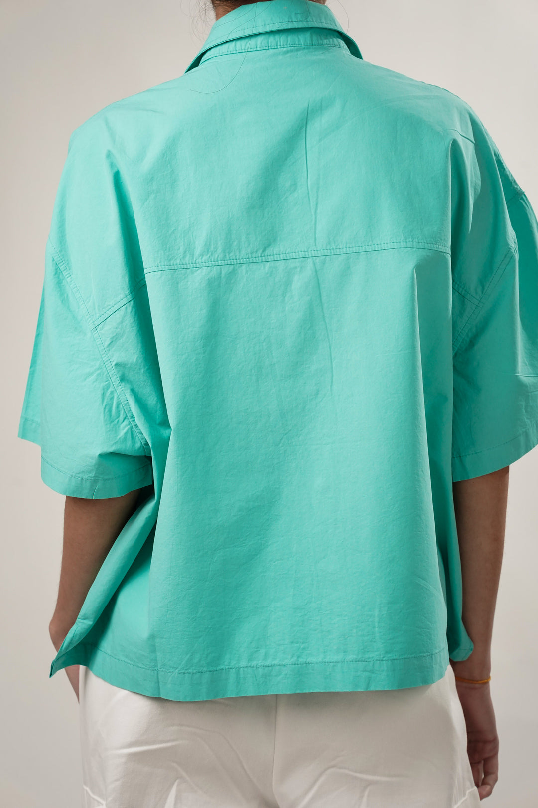 Aqua Green Oversized Shirt