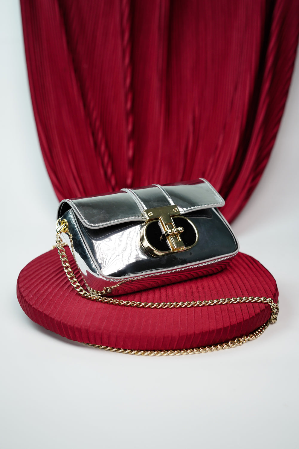 Fashionably Styled Belted Hip Bag Featuring a Mesmerizing Galaxy Gleam