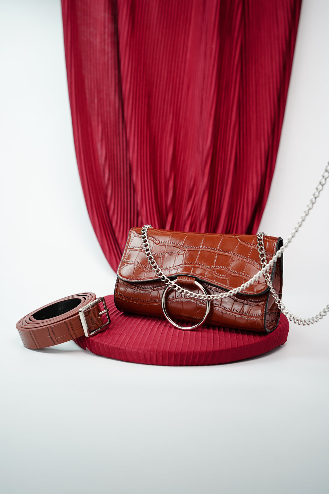 Textured waist strap Belt Bag for celestial style