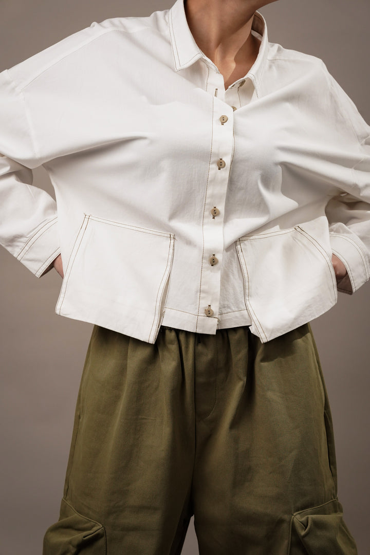 Women's workwear essential in white