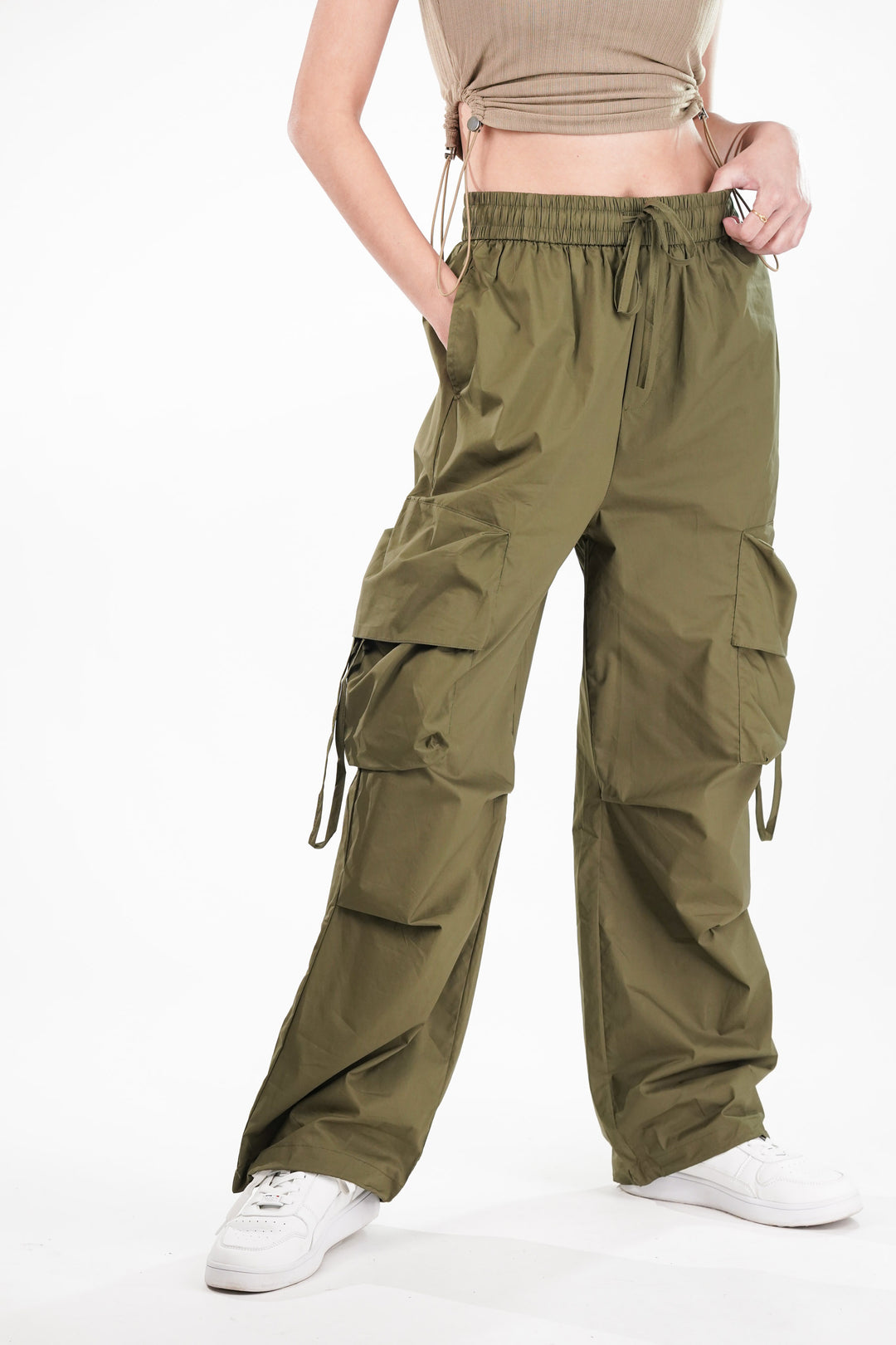 Wild Green Cargo Pants