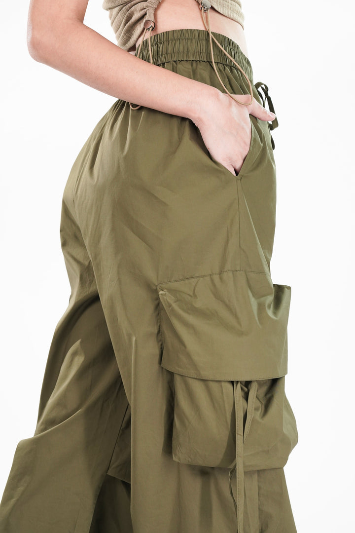 Wild Green Cargo Pants