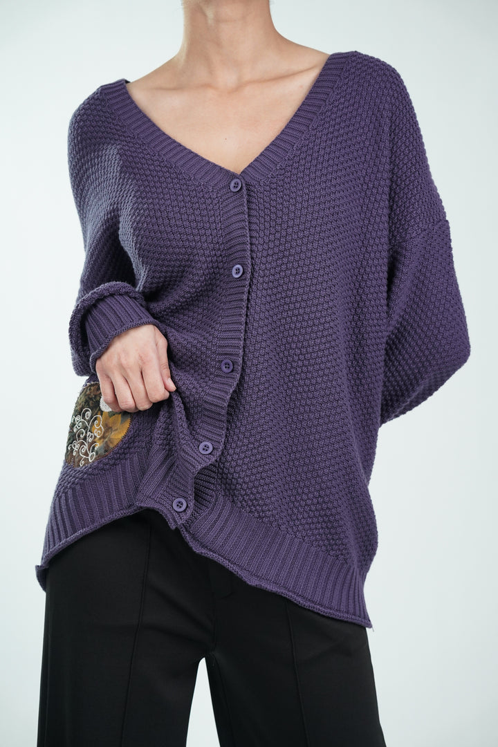 Pansy Buttoned Cardigan