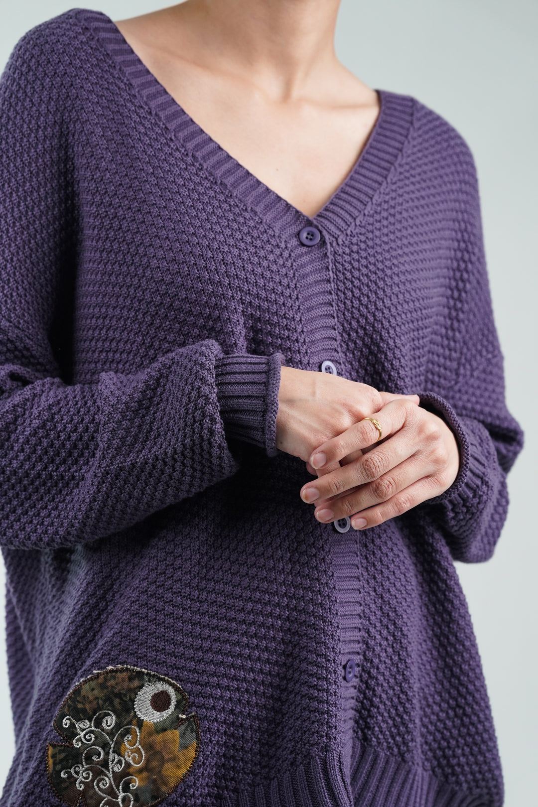 Pansy Buttoned Cardigan