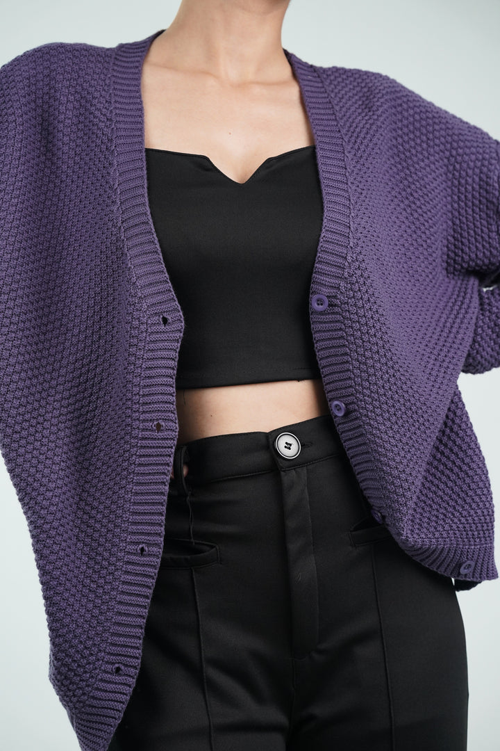 Pansy Buttoned Cardigan