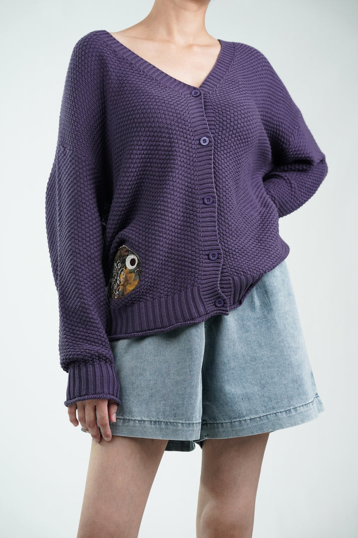 Pansy Buttoned Cardigan