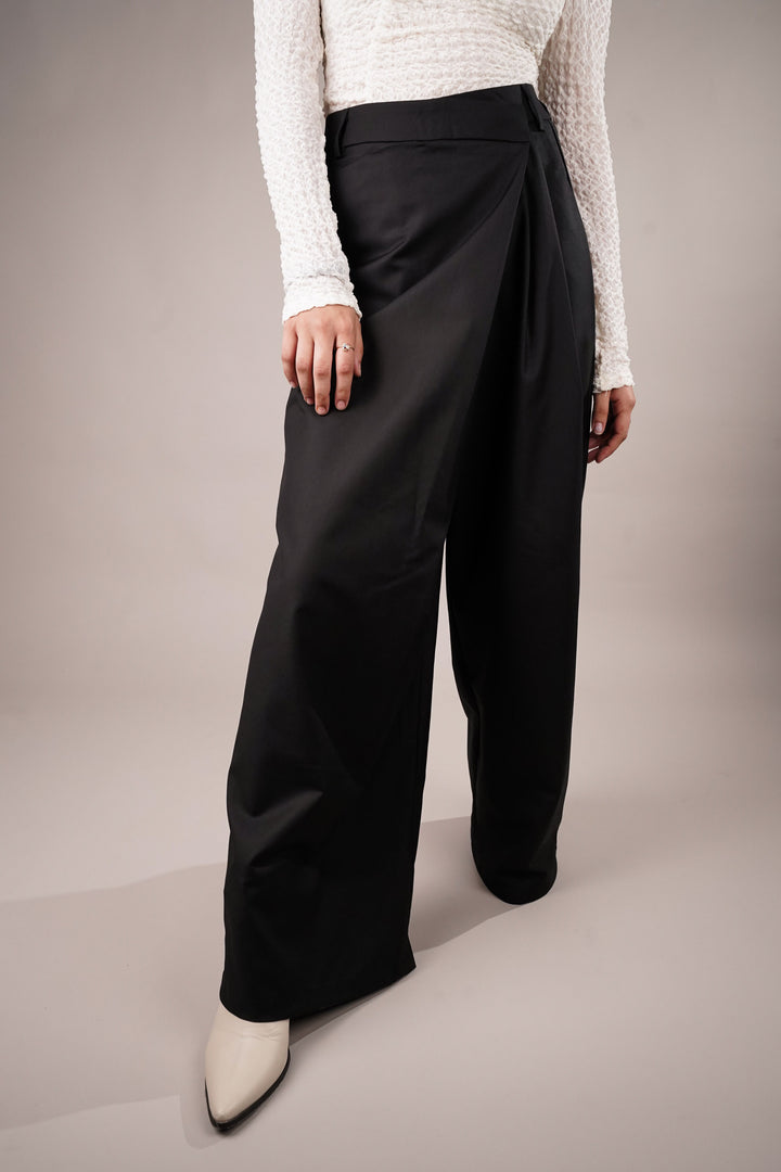 Galactic Black Asymmetrical Pants