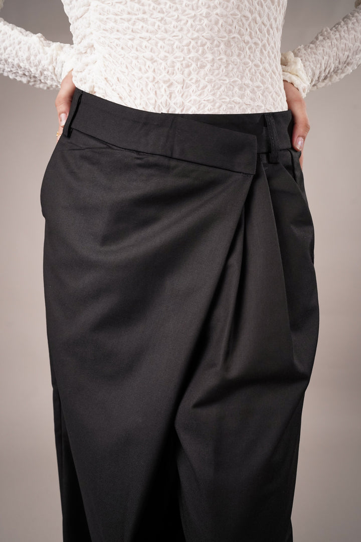 Galactic Black Asymmetrical Pants