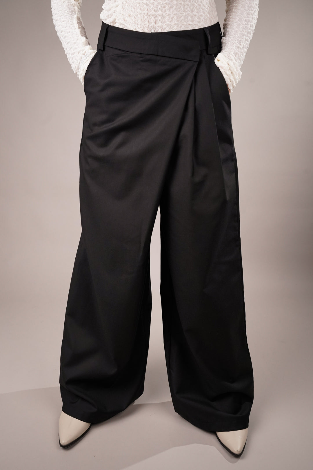 Galactic Black Asymmetrical Pants