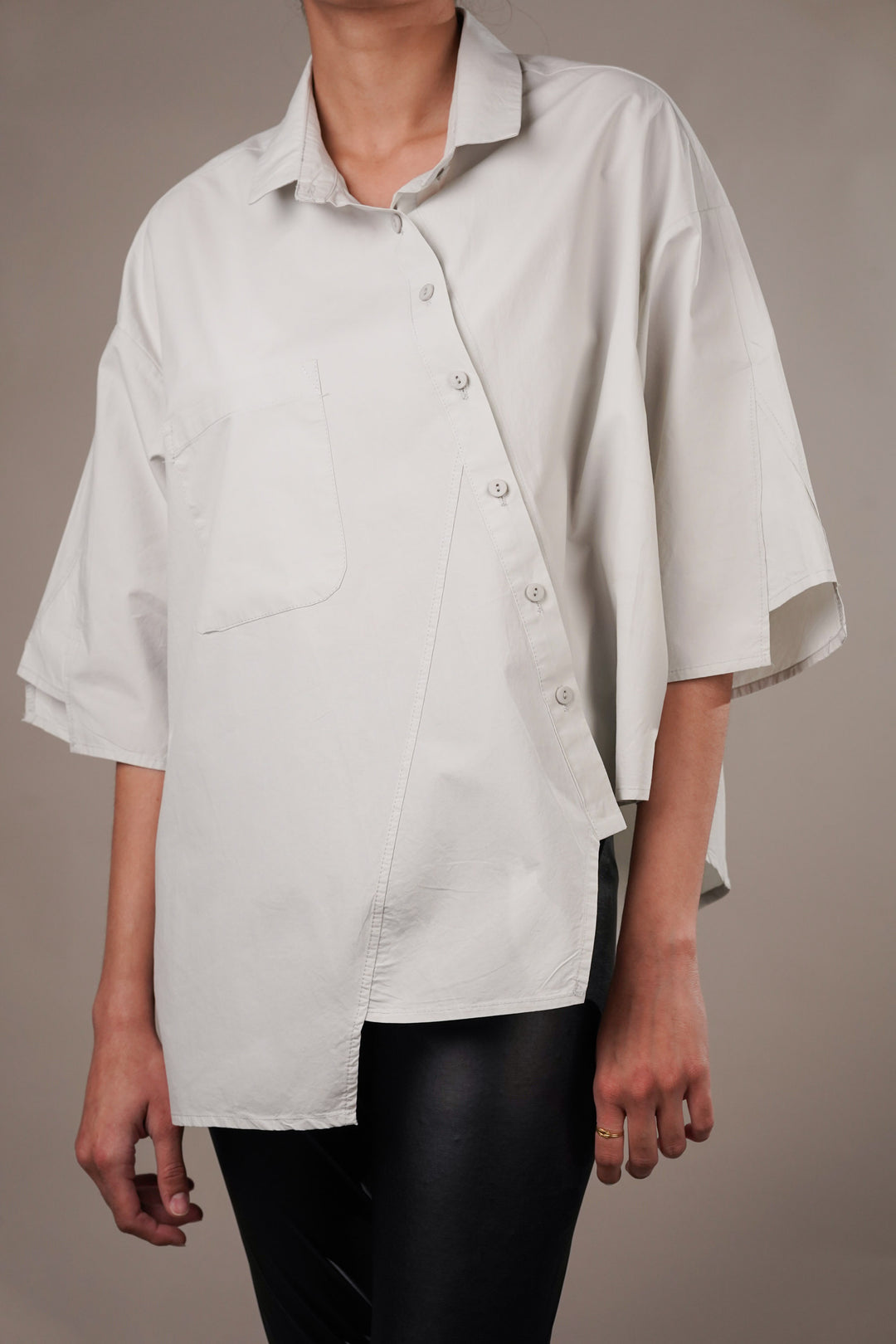 Cloudy Elegance Oversized Shirt