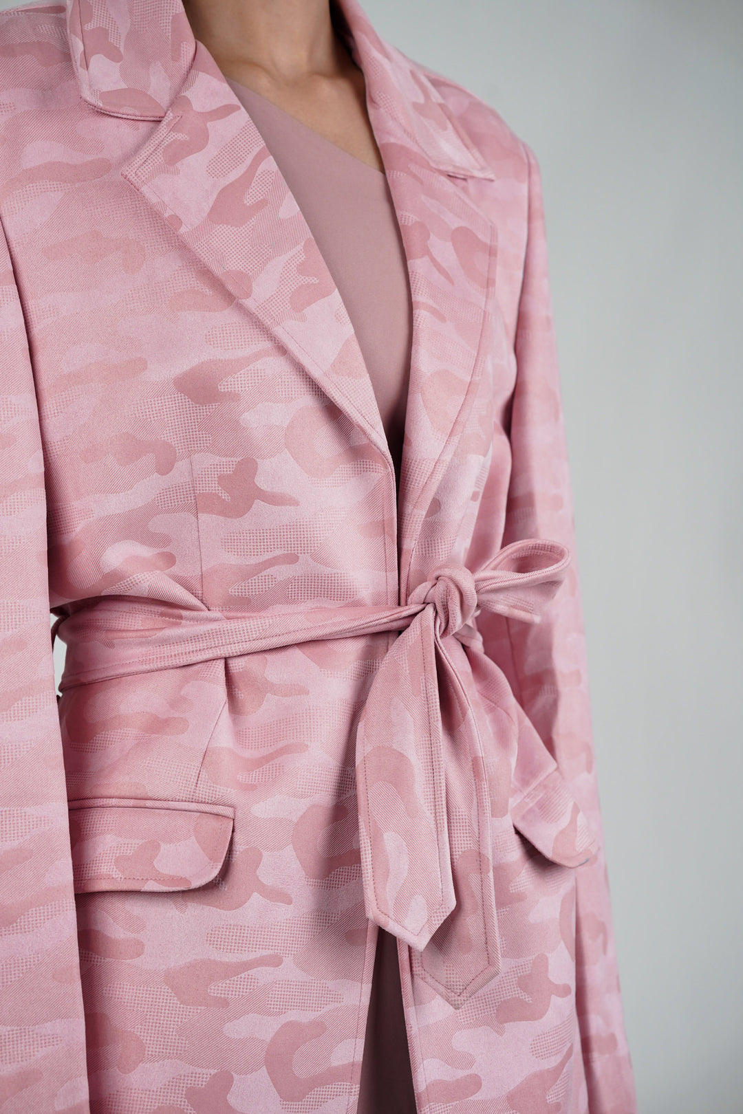 Sakura Camo Trench Coat