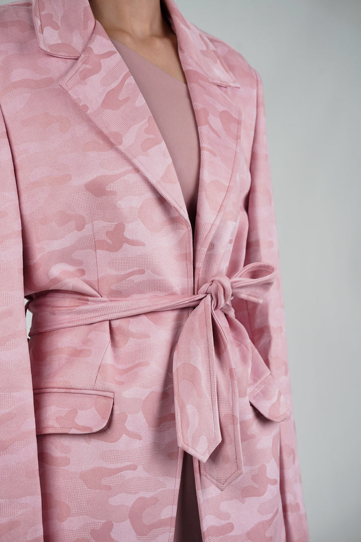 Sakura Camo Trench Coat