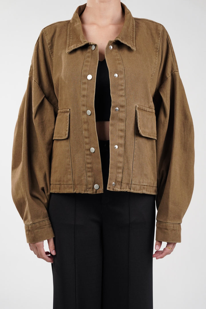 Downtown Oversized Crop Jacket