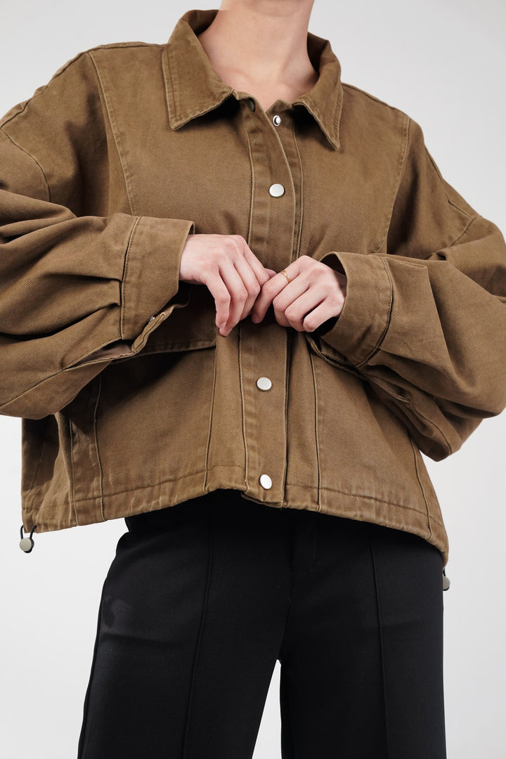 Downtown Oversized Crop Jacket