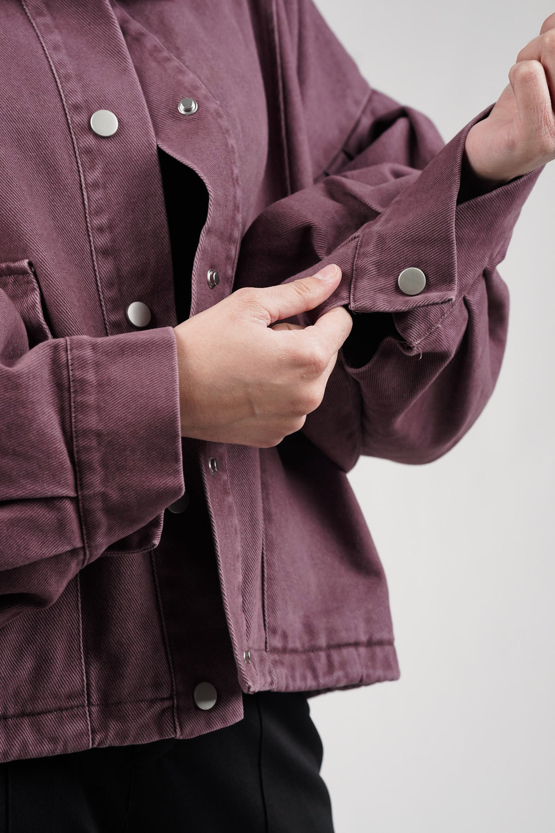 Light Plum Crop Jacket