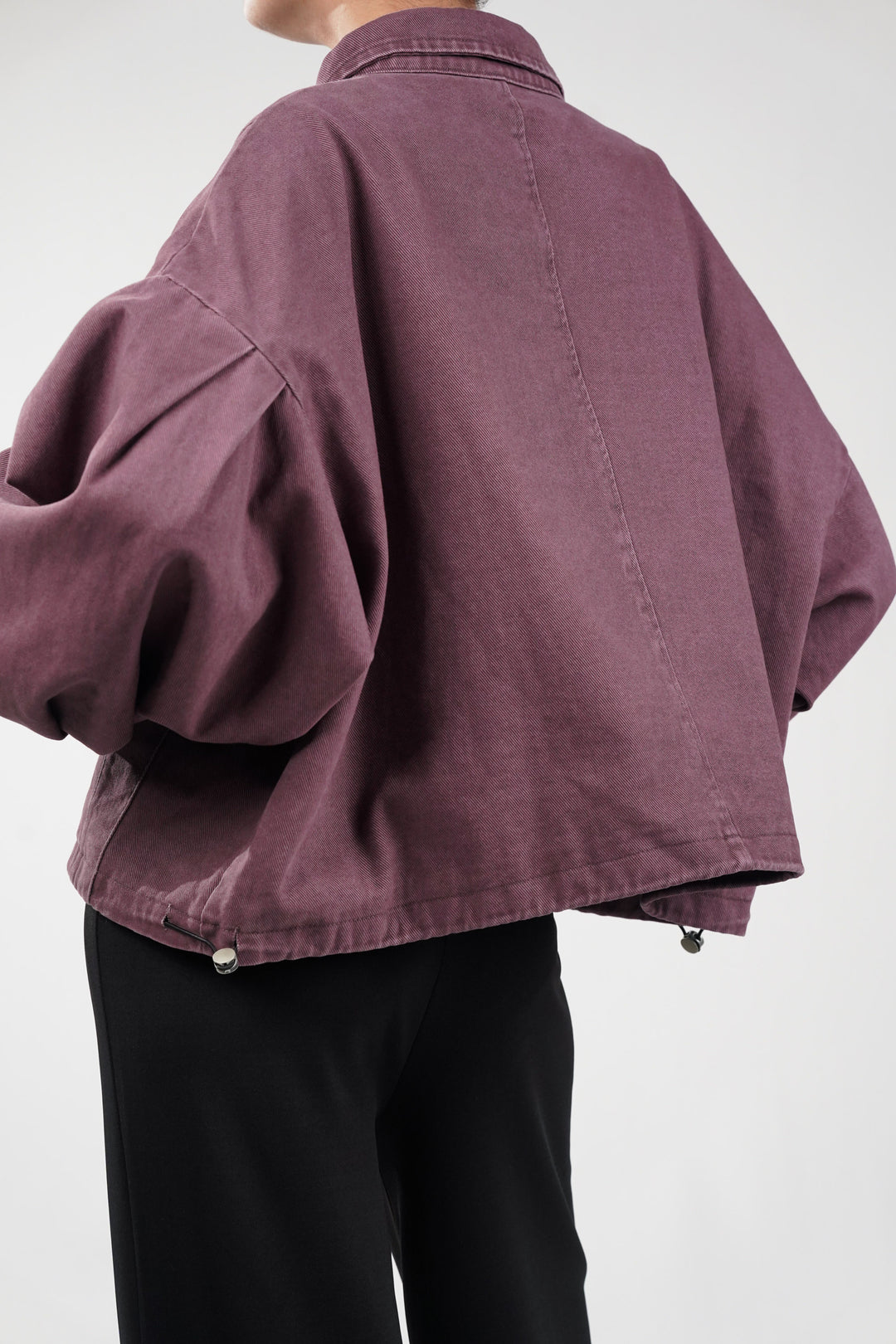 Light Plum Crop Jacket