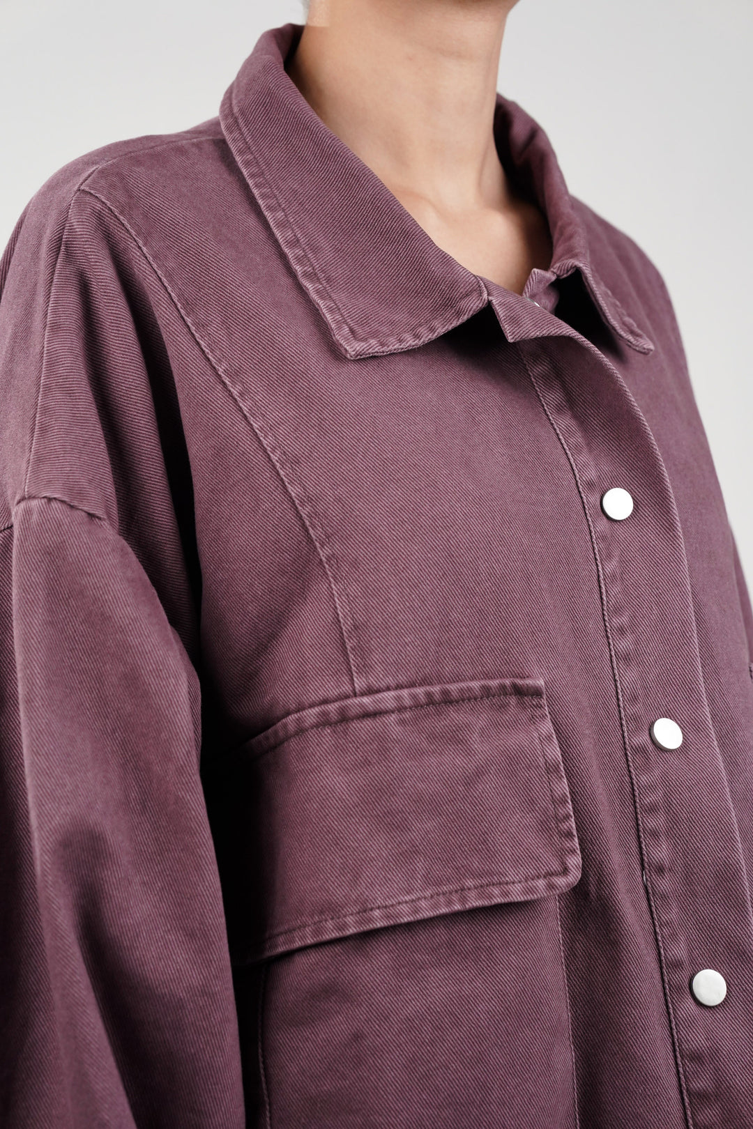 Light Plum Crop Jacket