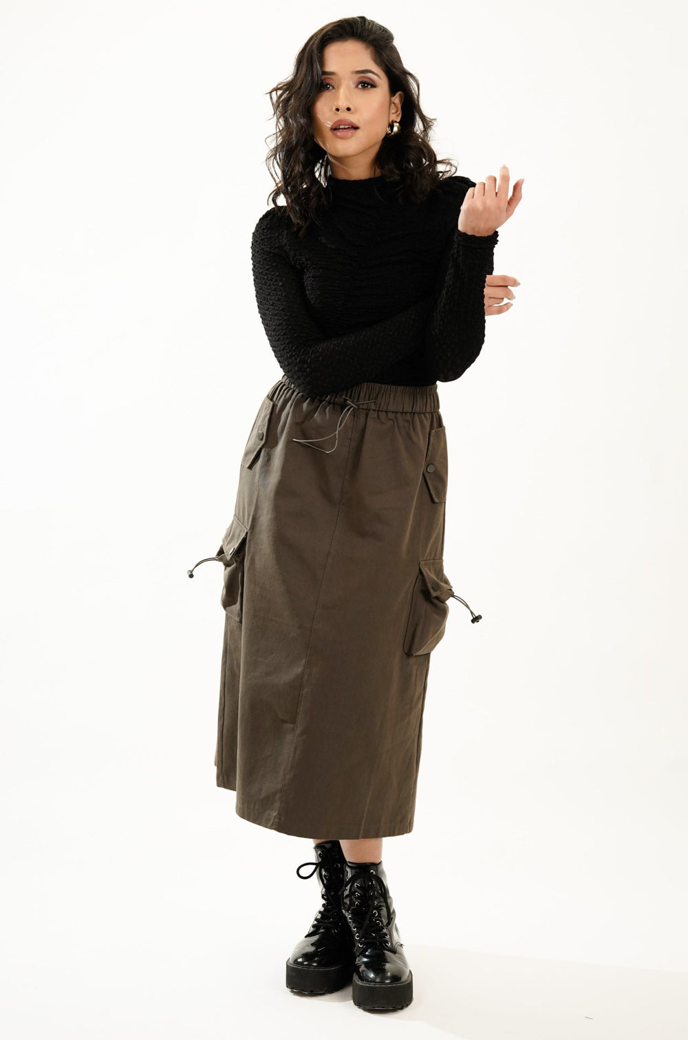 Streetstyle cargo skirt suitable for summer wear