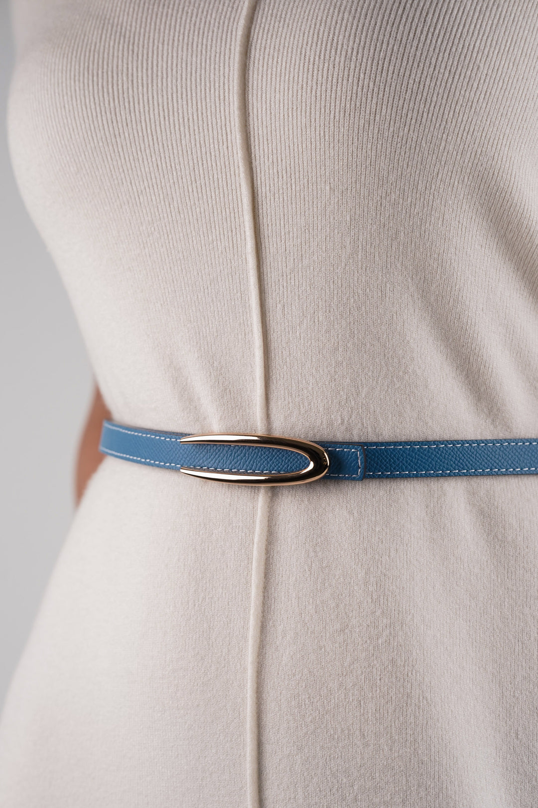 Blue Brown Anchor Reversible Belt