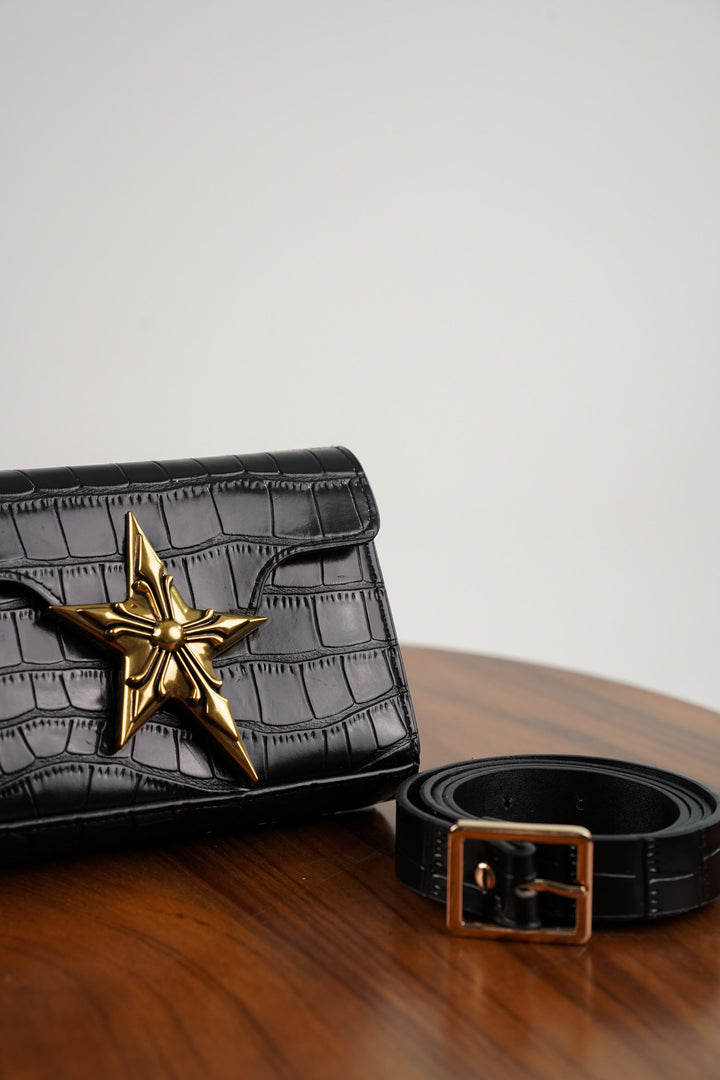 Celestial Textured Belt Bag