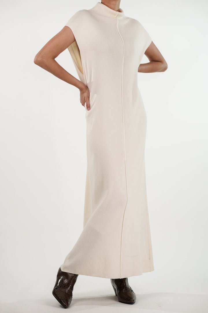 Creamy Vanilla Long Dress