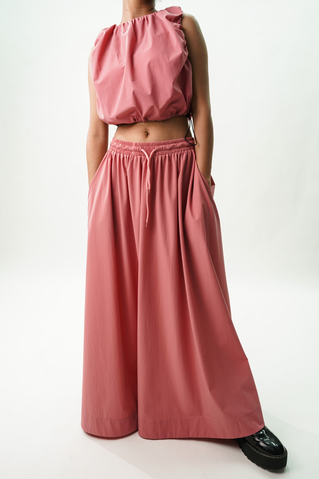 Summer streetwear coord set with elasticated waist