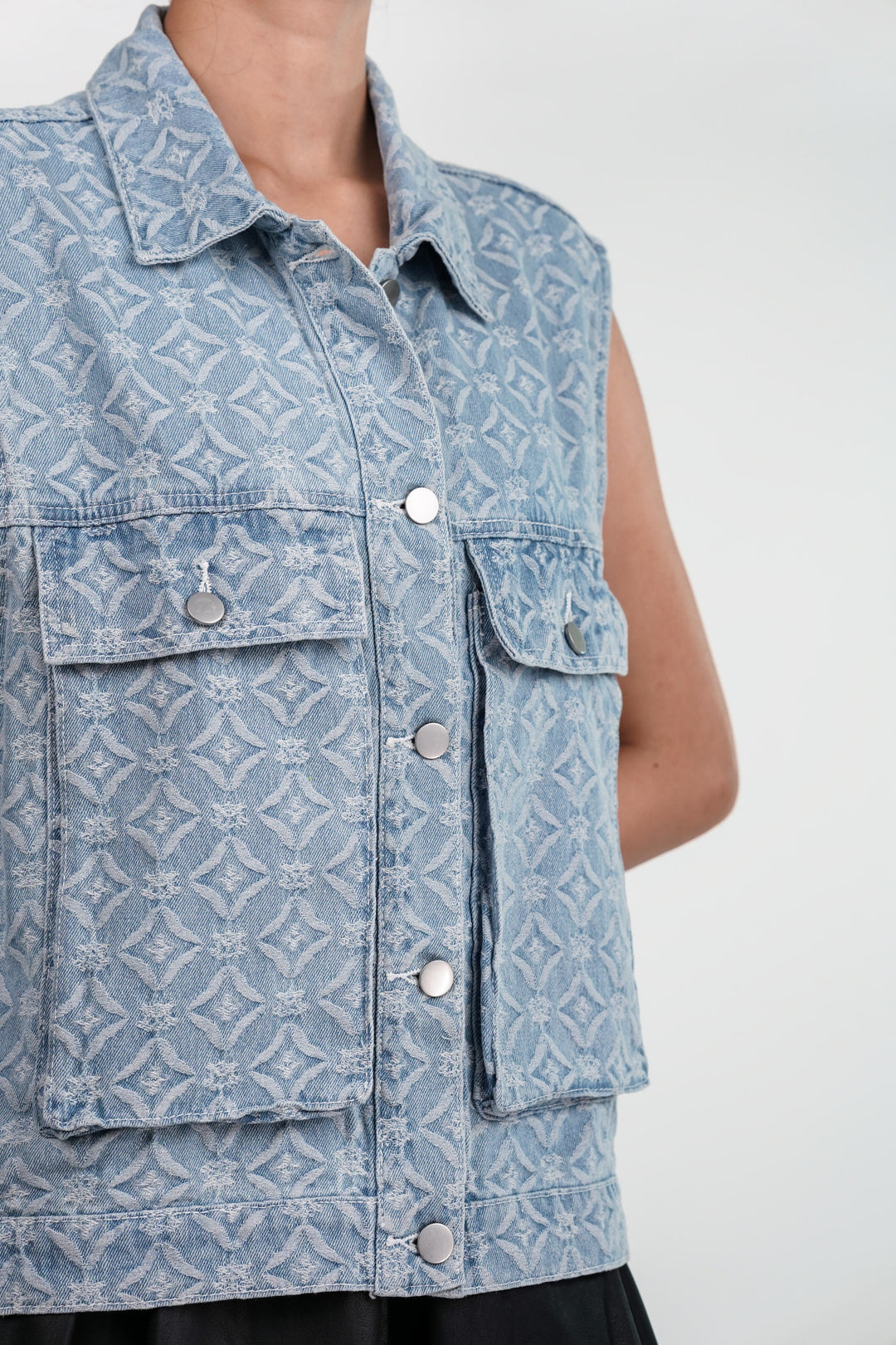 Skybound Denim Vest Jacket