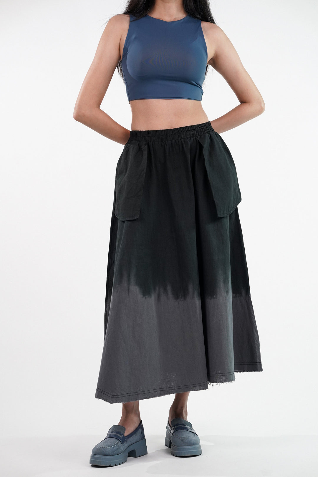 Shadow Drift Tie-Dye Skirt