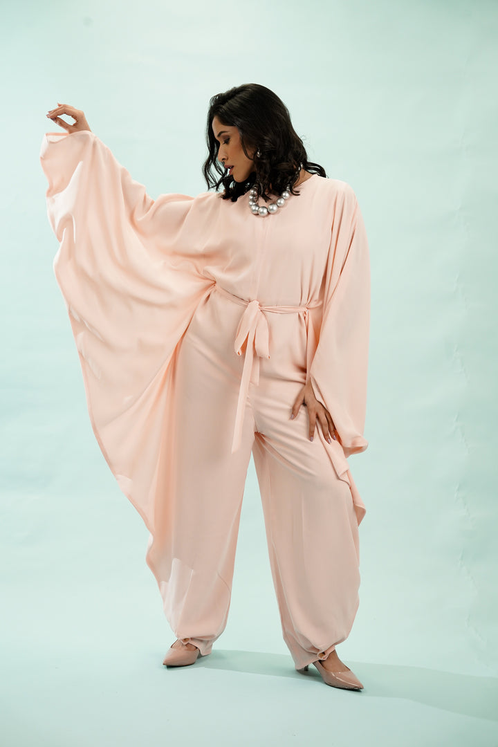 Cotton candy pink jumpsuit for summer