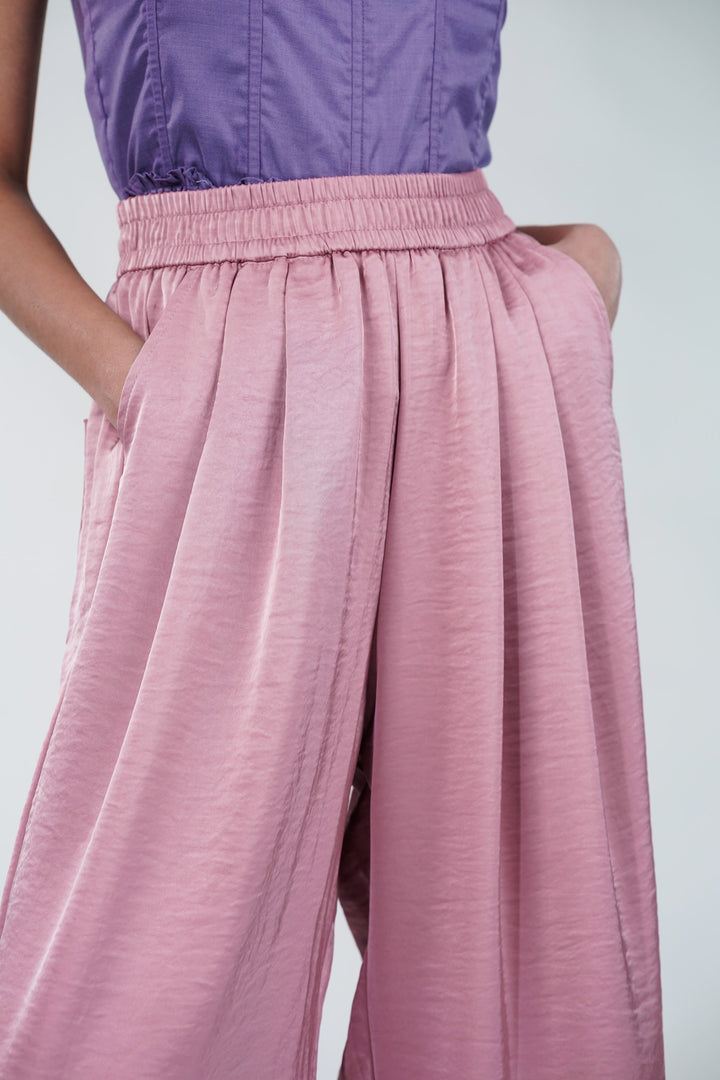 Glide Glamour wide leg Satin pants