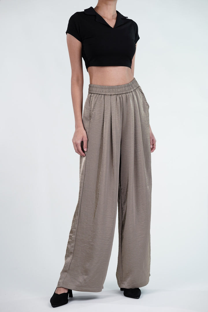 Sway Wide Leg Satin Pants