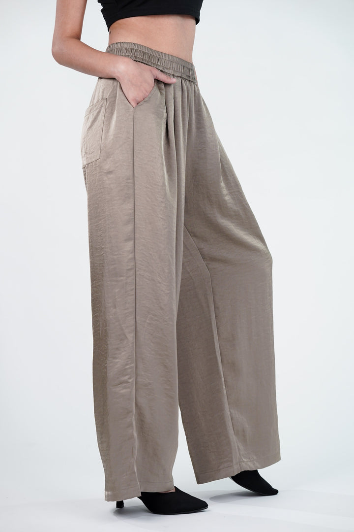 Sway Wide Leg Satin Pants