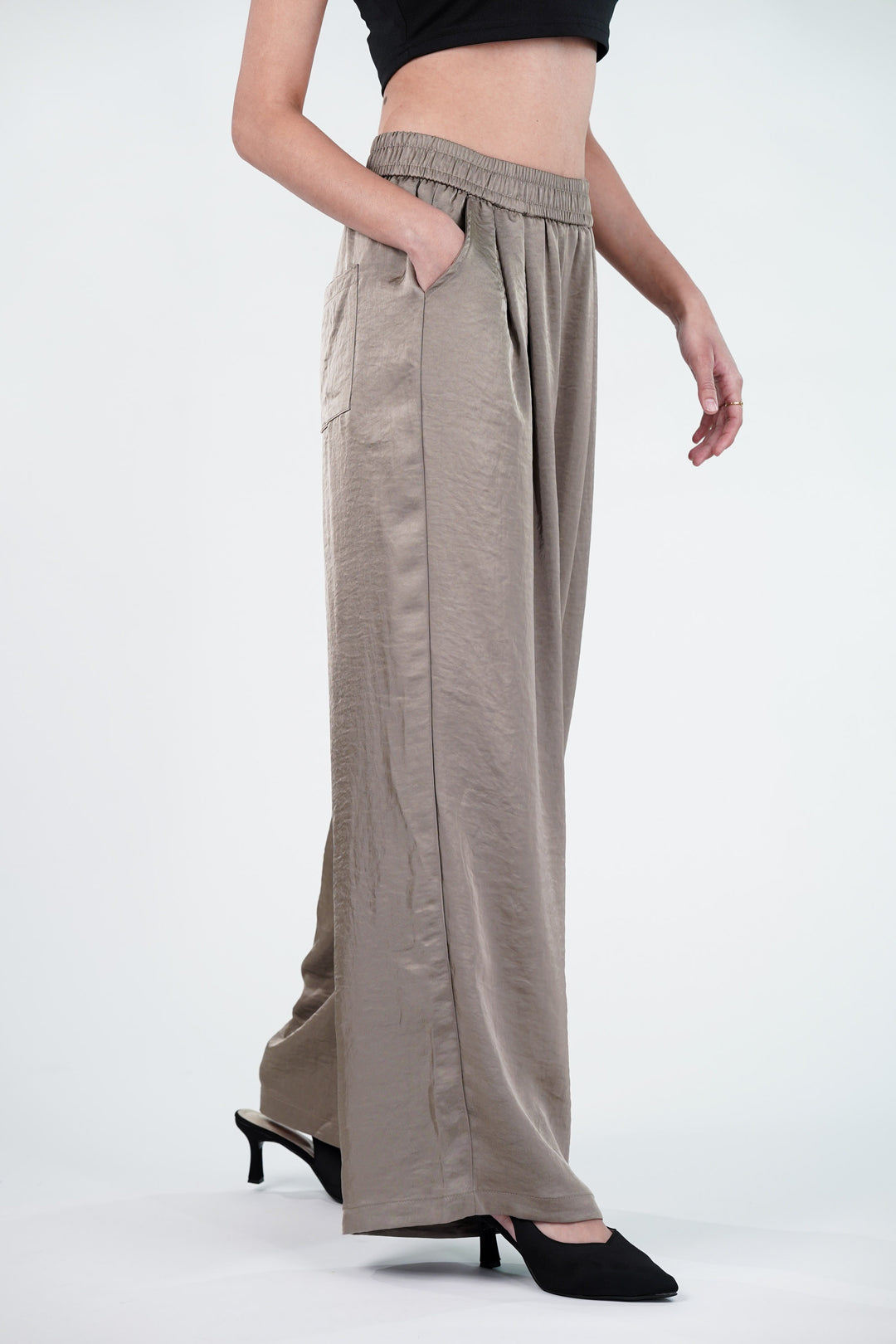 Sway Wide Leg Satin Pants