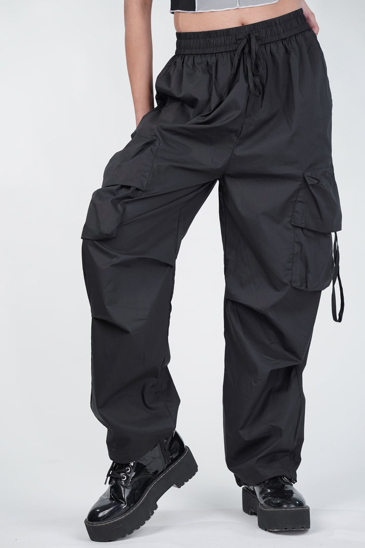 Shadow Black Comfy Cargos