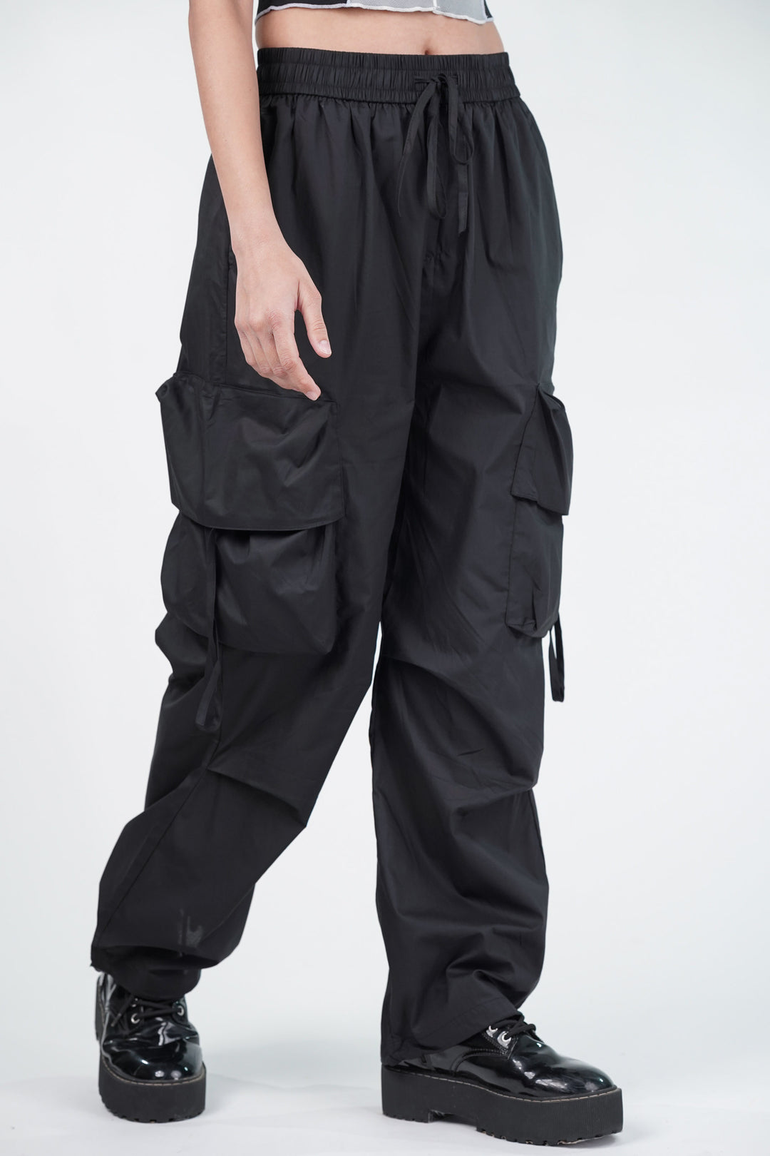 Shadow Black Comfy Cargos