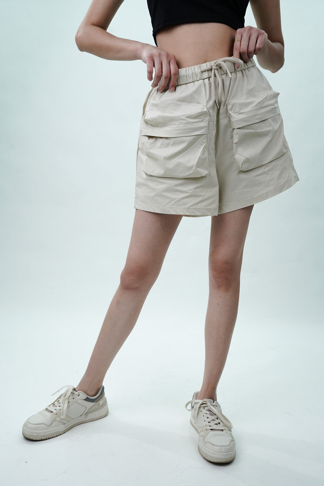 Women's elasticated waist shorts