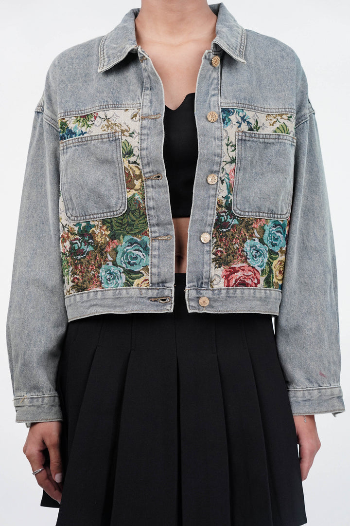 Floral Breeze Denim Jacket