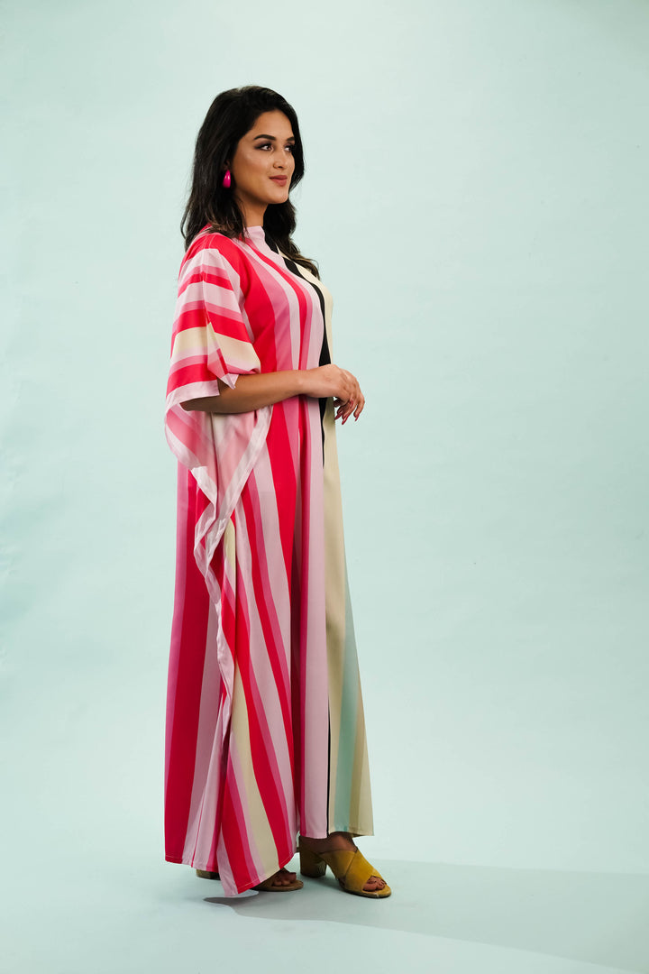 Stylish calf-length kaftan dress for parties