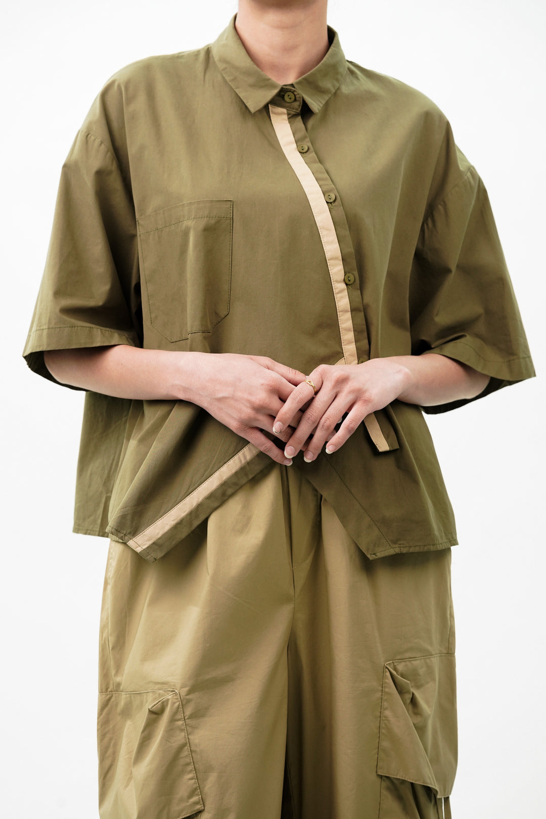 Trendy cotton oversized shirts for women