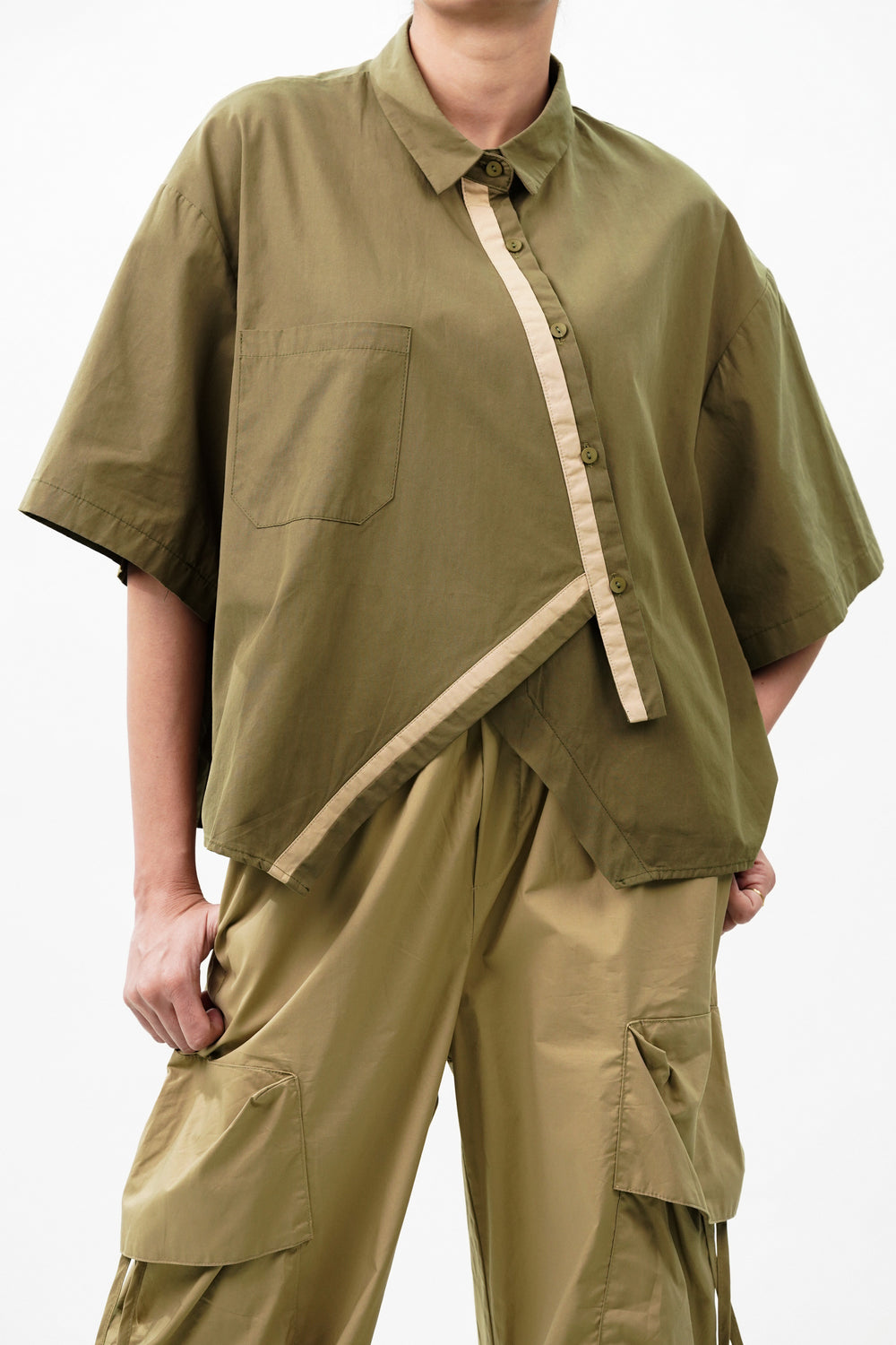 Oversized cotton shirts for women casual wear