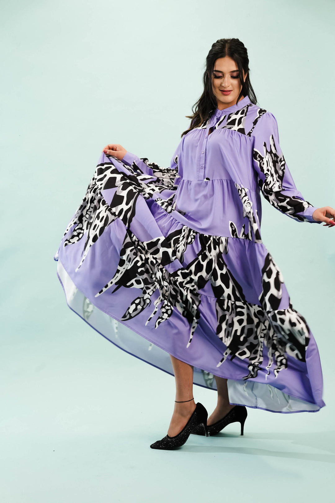 Elegant safari inspired dress for women