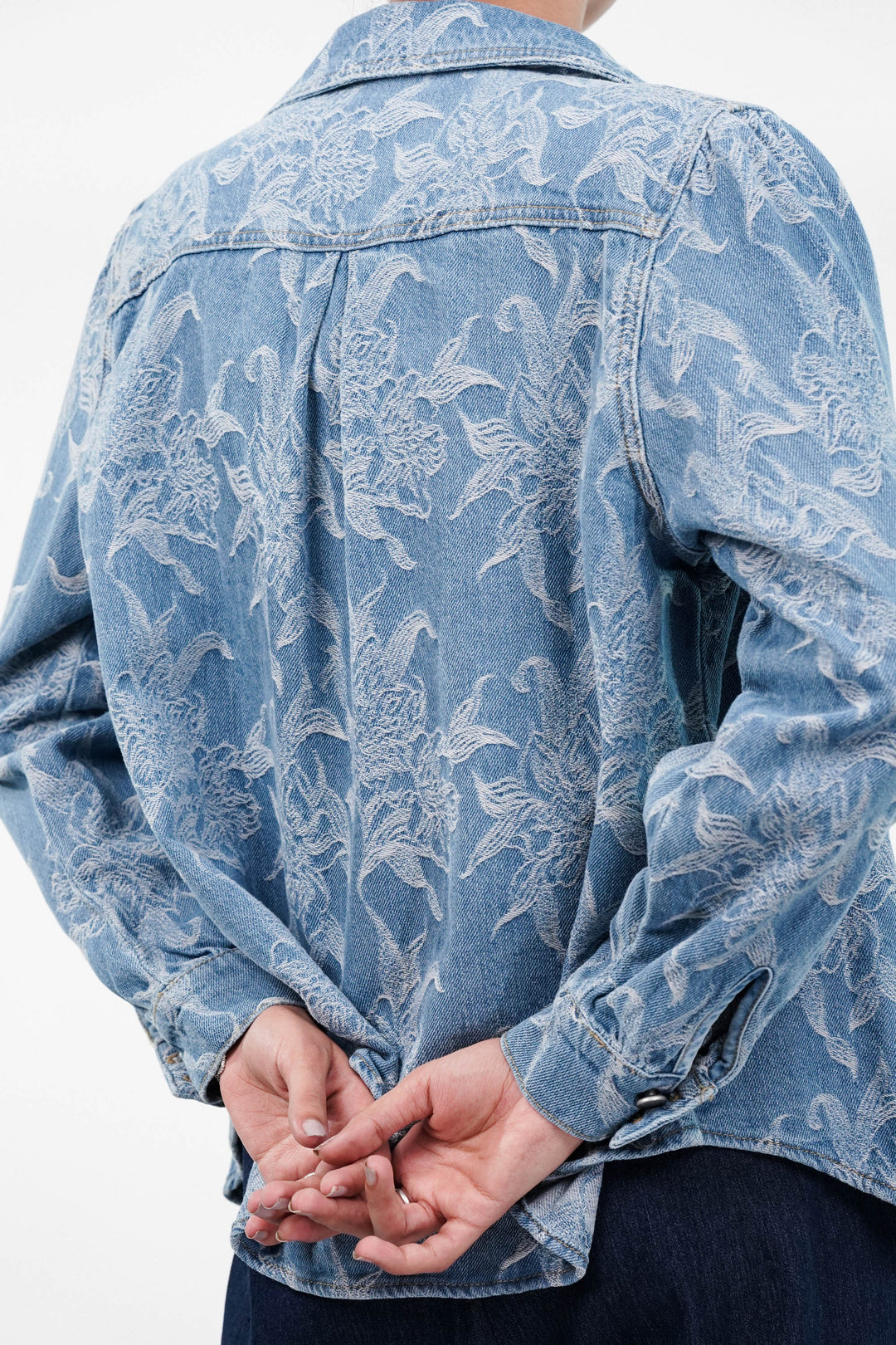 Blue Blossom Denim Jacket