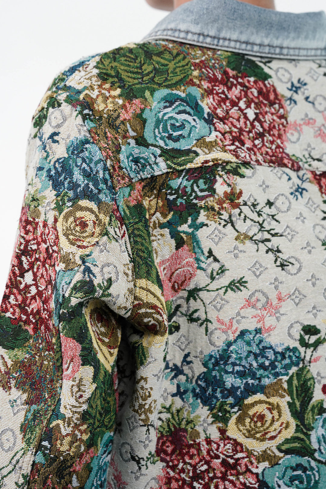 Floral Woven Breeze Denim Jacket