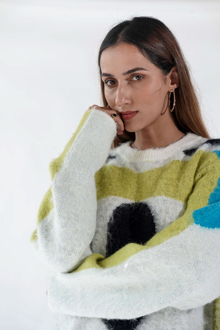 Snowy Cloud Oversized Sweater